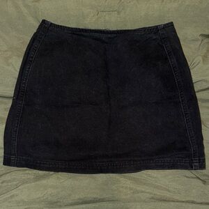BDG Black A-Line Denim Skirt